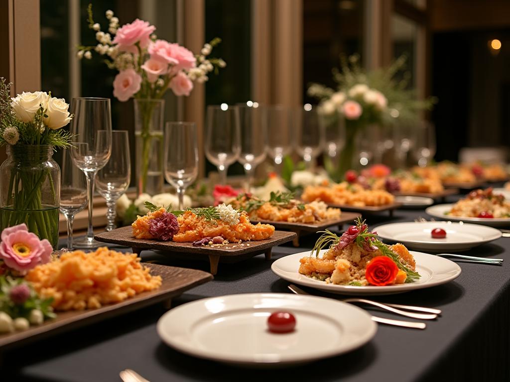 Elegant Irish event catering setup